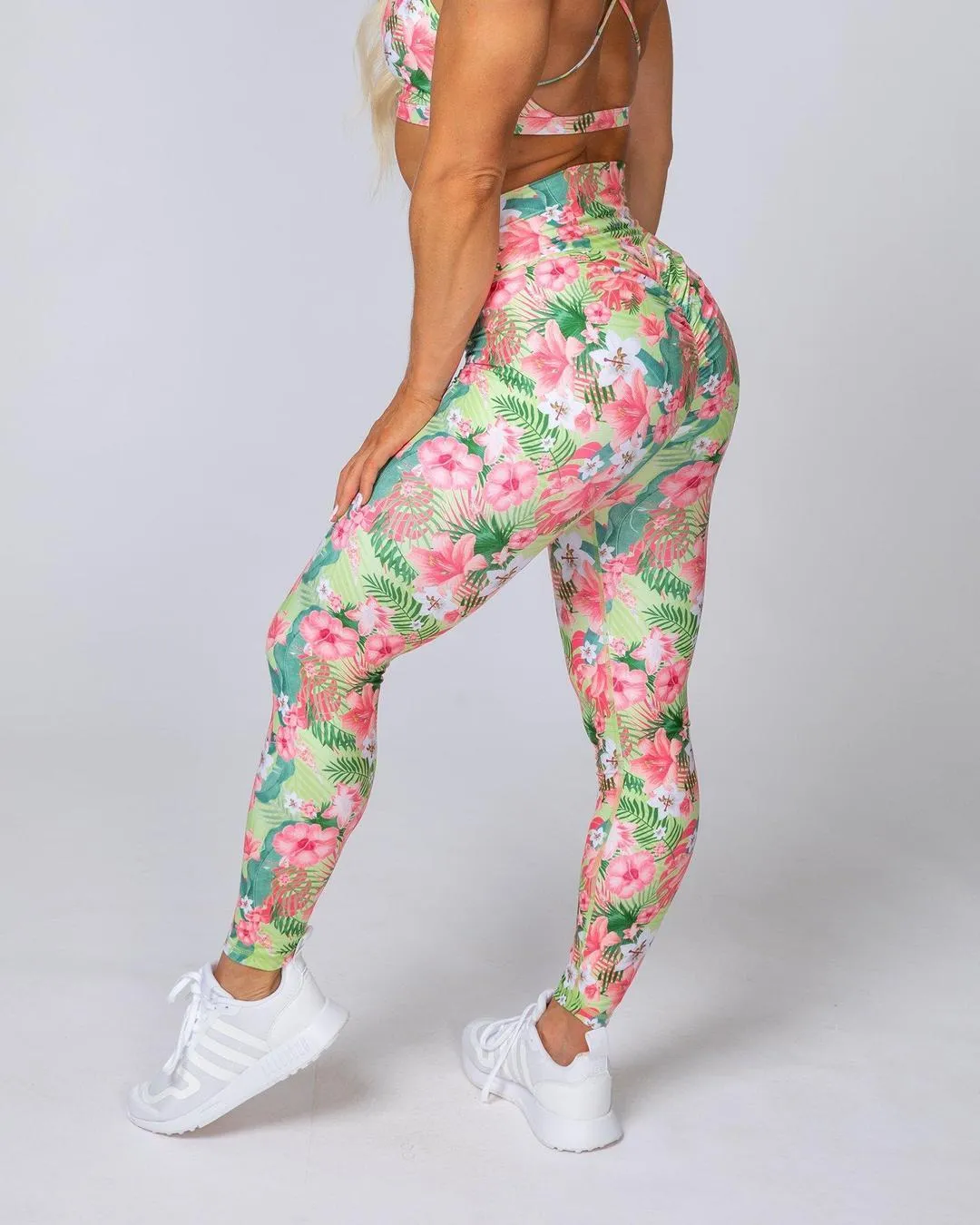 HBxMN Sweetheart Ankle Length Leggings - Tropical Floral