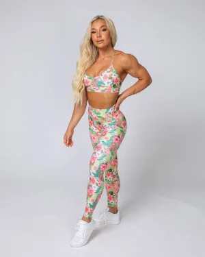 HBxMN Sweetheart Ankle Length Leggings - Tropical Floral