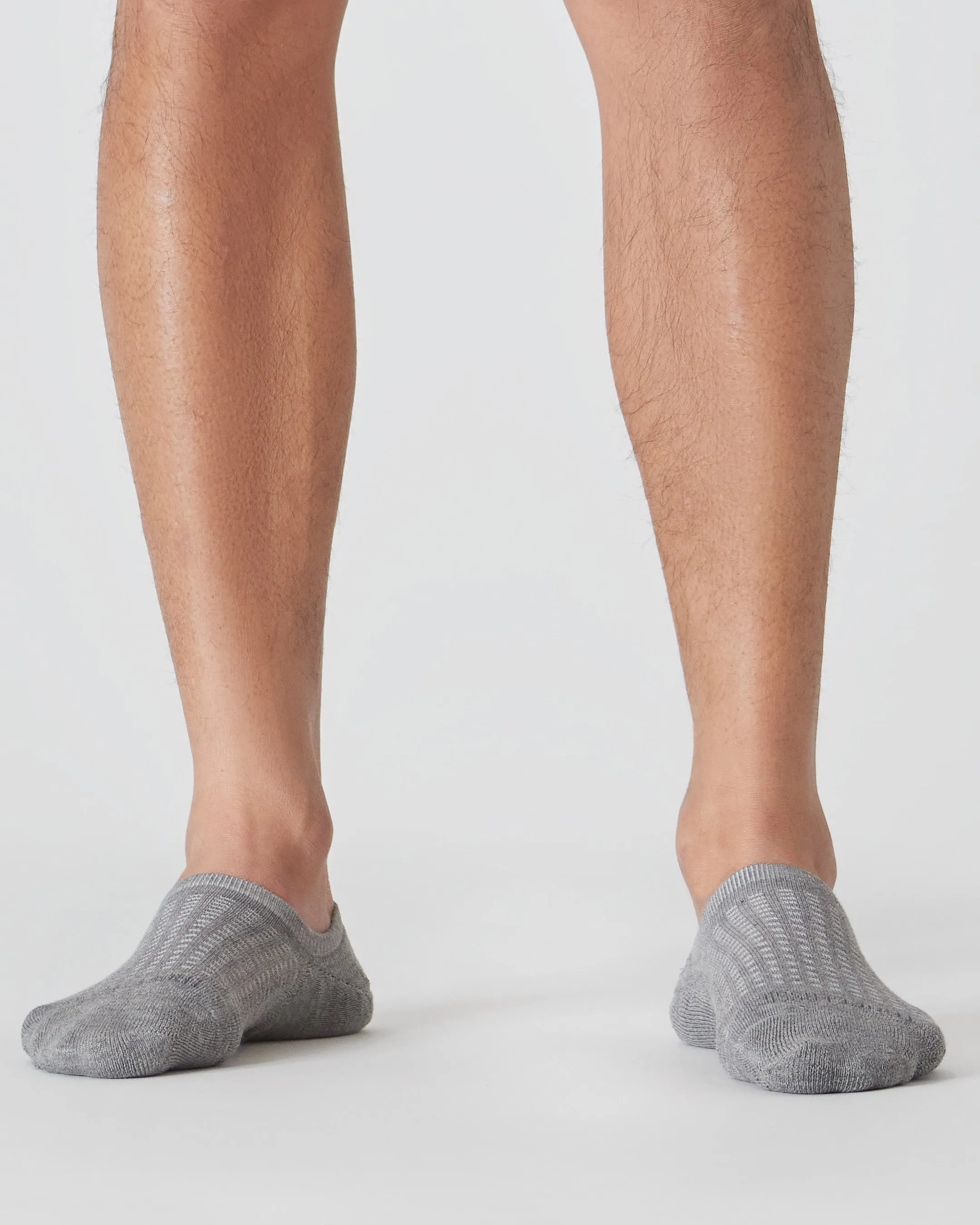 Heather Gray Active No Show Socks 3-Pack