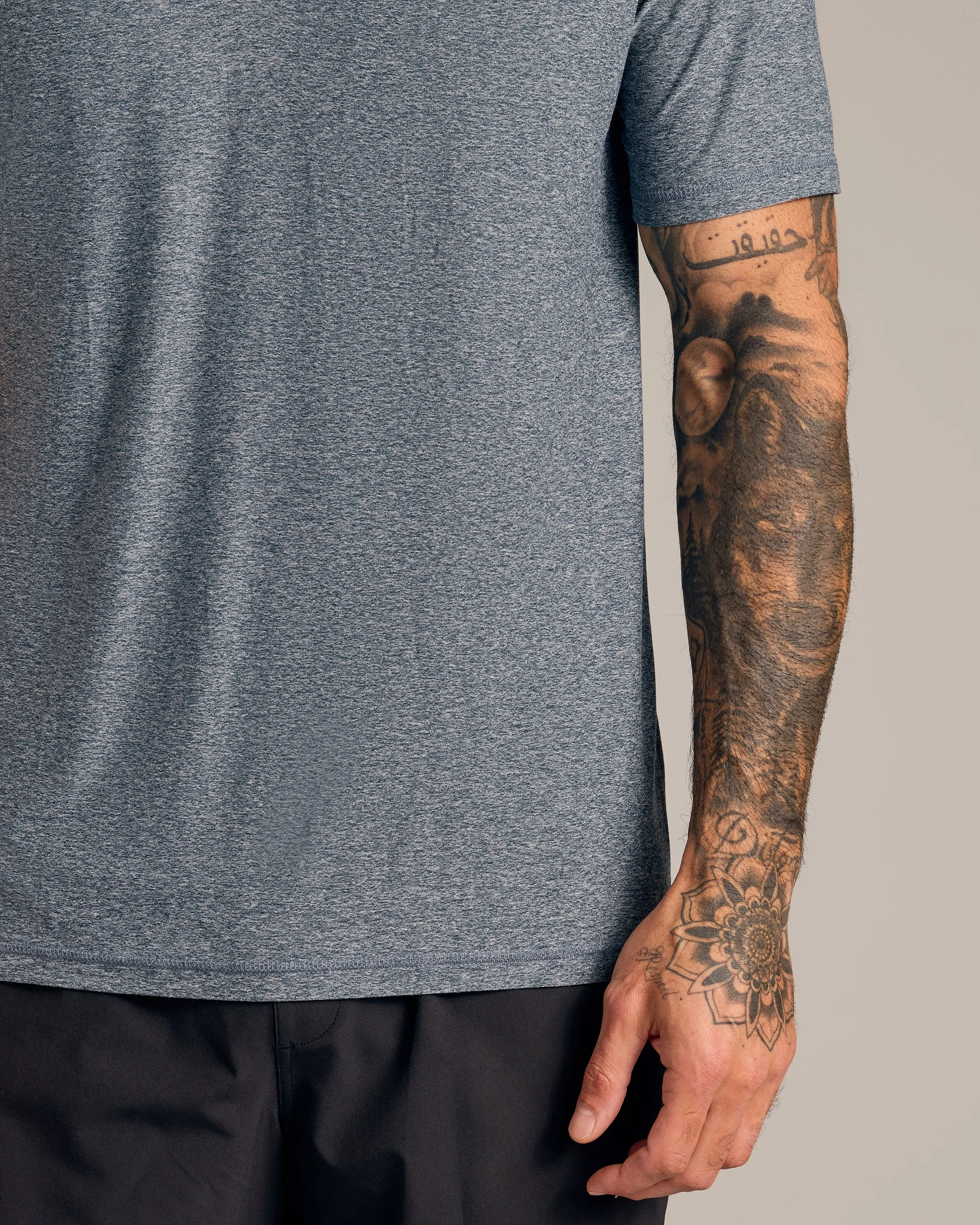 Heather Navy Active Polo 2.0