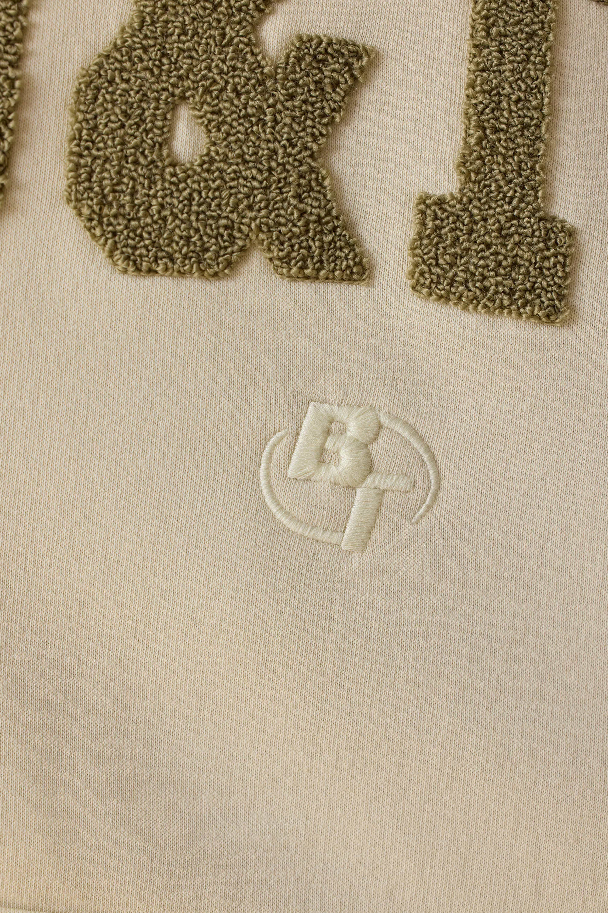 Hero - Oversized Hooded Sweatshirt in Bone