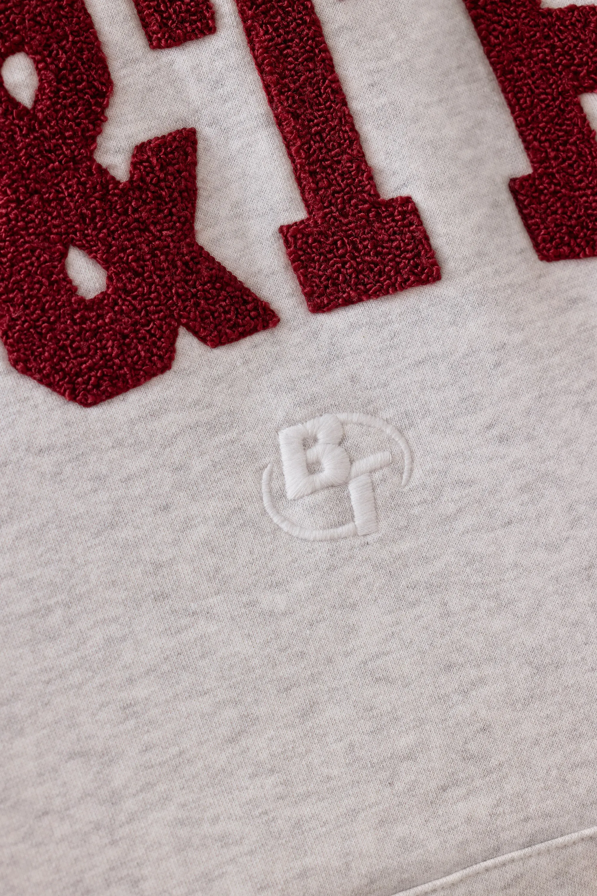 Hero - Oversized Hooded Sweatshirt in Heather Grey