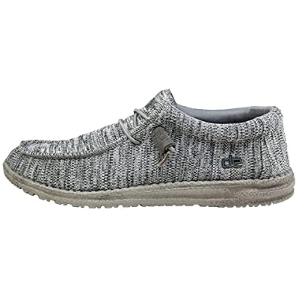 Hey Dude Men's Wally Sox Onyx Multiple Colors | Men’s Shoes | Men's Lace Up Loafers | Comfortable & Light-Weight