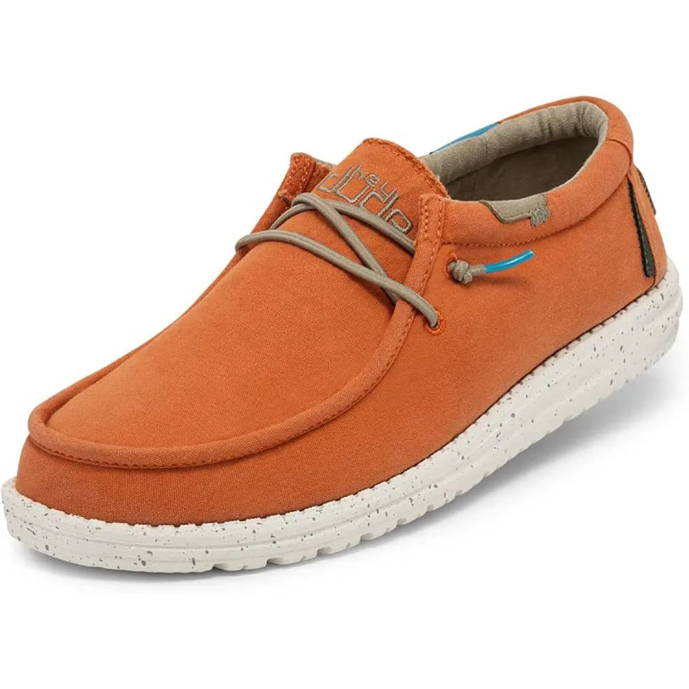 Hey Dude Men's Wally Sox Onyx Multiple Colors | Men’s Shoes | Men's Lace Up Loafers | Comfortable & Light-Weight