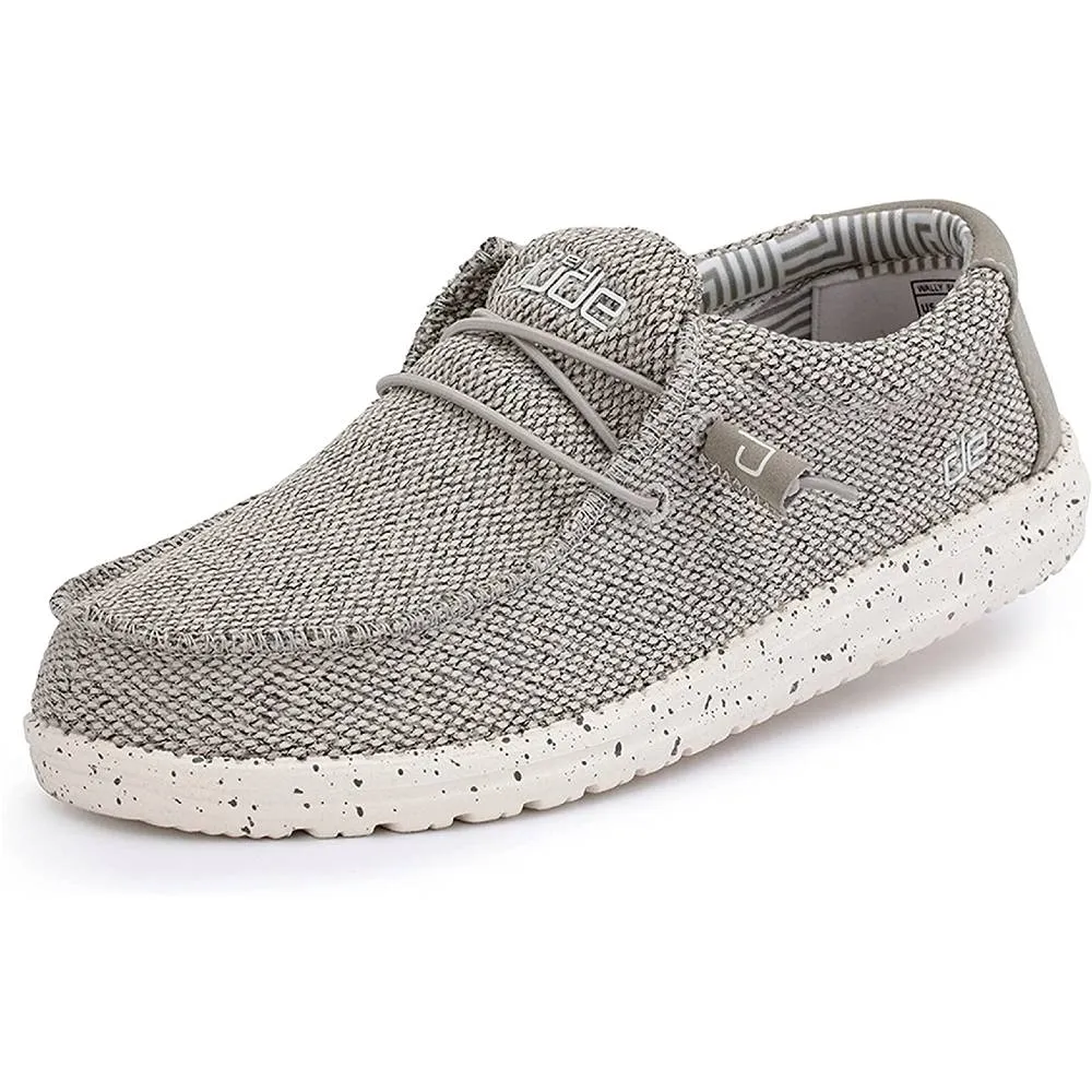 Hey Dude Men's Wally Sox Onyx Multiple Colors | Men’s Shoes | Men's Lace Up Loafers | Comfortable & Light-Weight
