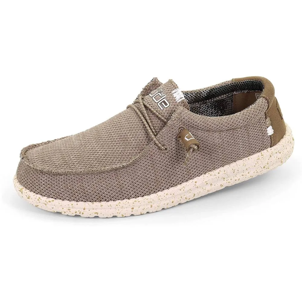 Hey Dude Men's Wally Sox Onyx Multiple Colors | Men’s Shoes | Men's Lace Up Loafers | Comfortable & Light-Weight