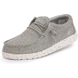 Hey Dude Men's Wally Sox Onyx Multiple Colors | Men’s Shoes | Men's Lace Up Loafers | Comfortable & Light-Weight