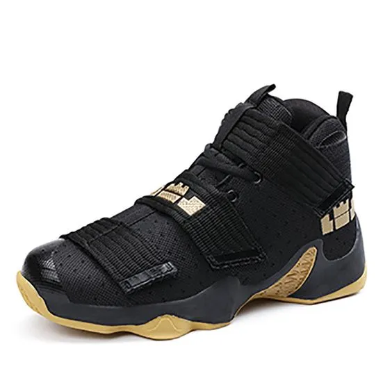 High Top Color Block Breathable Shoes