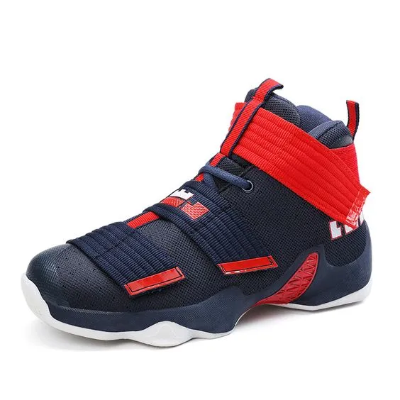 High Top Color Block Breathable Shoes