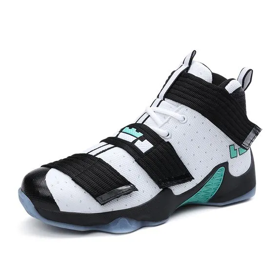 High Top Color Block Breathable Shoes