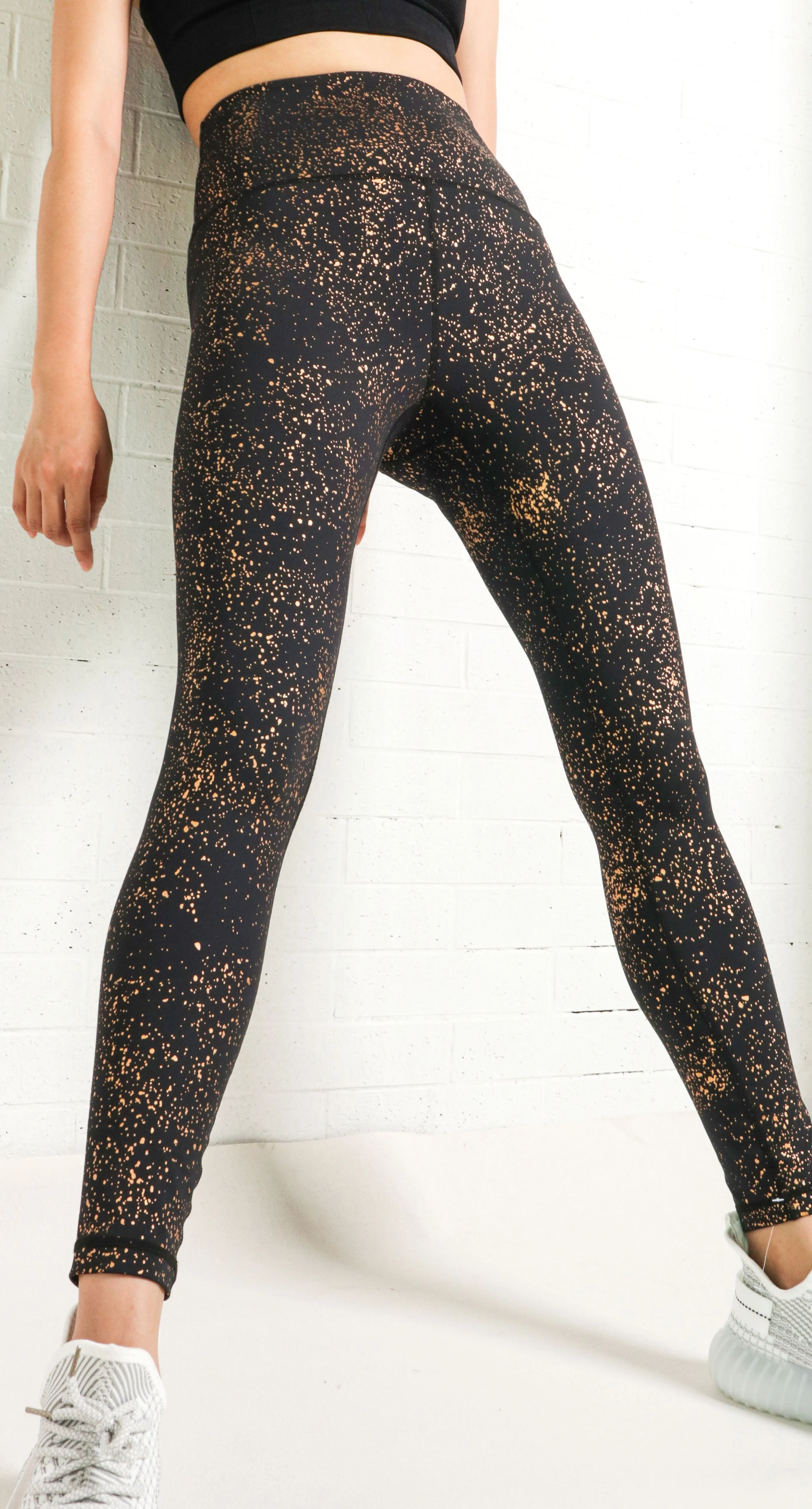 High Waist Element Glitter Training Leggings