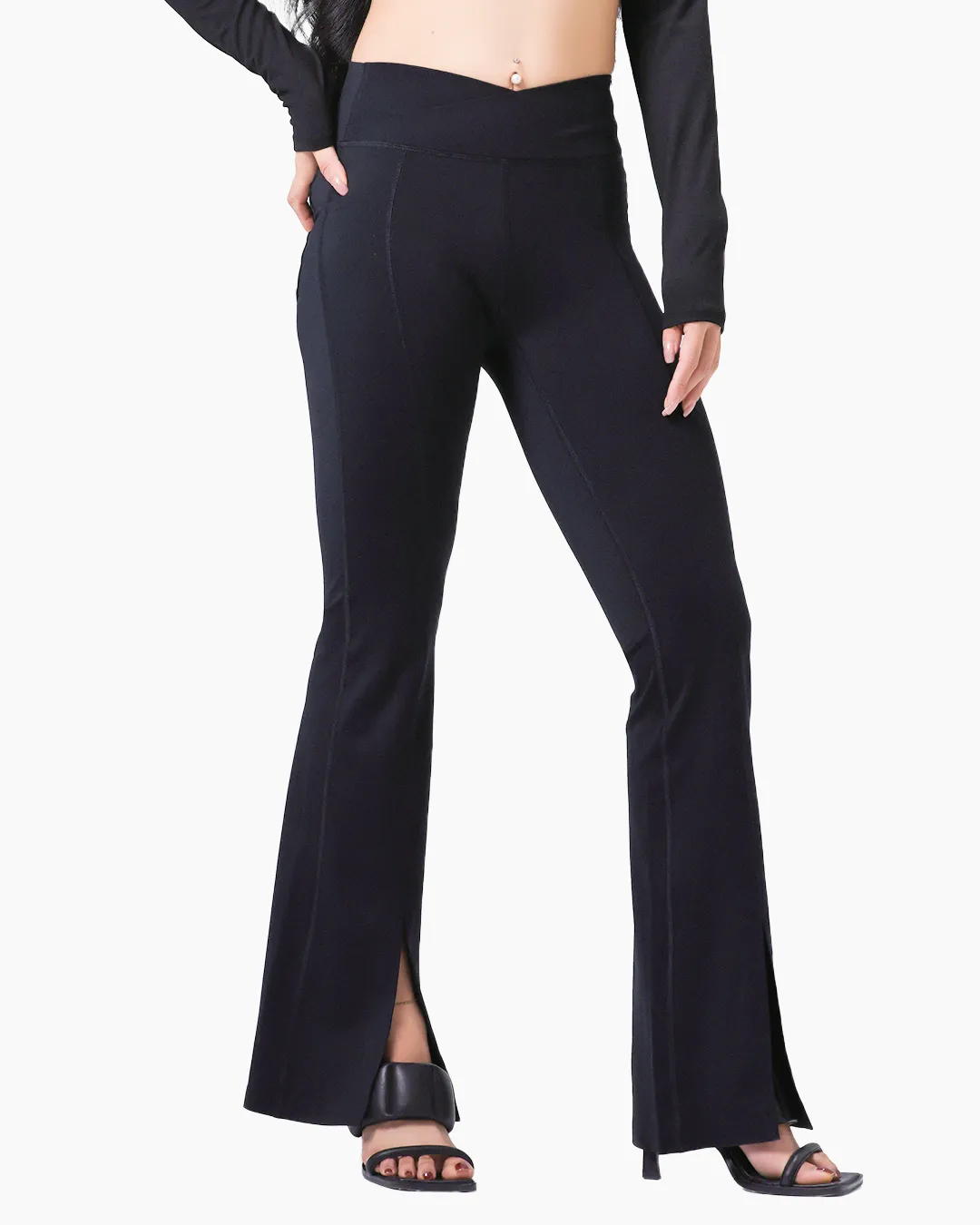 High-Waist Flutter Leggings