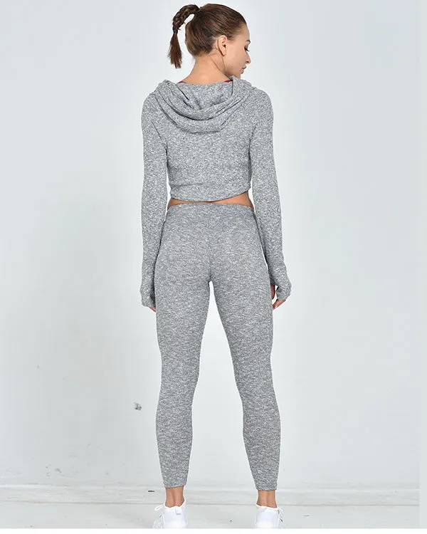 Hoodied Long Sleeves  Gym Sets