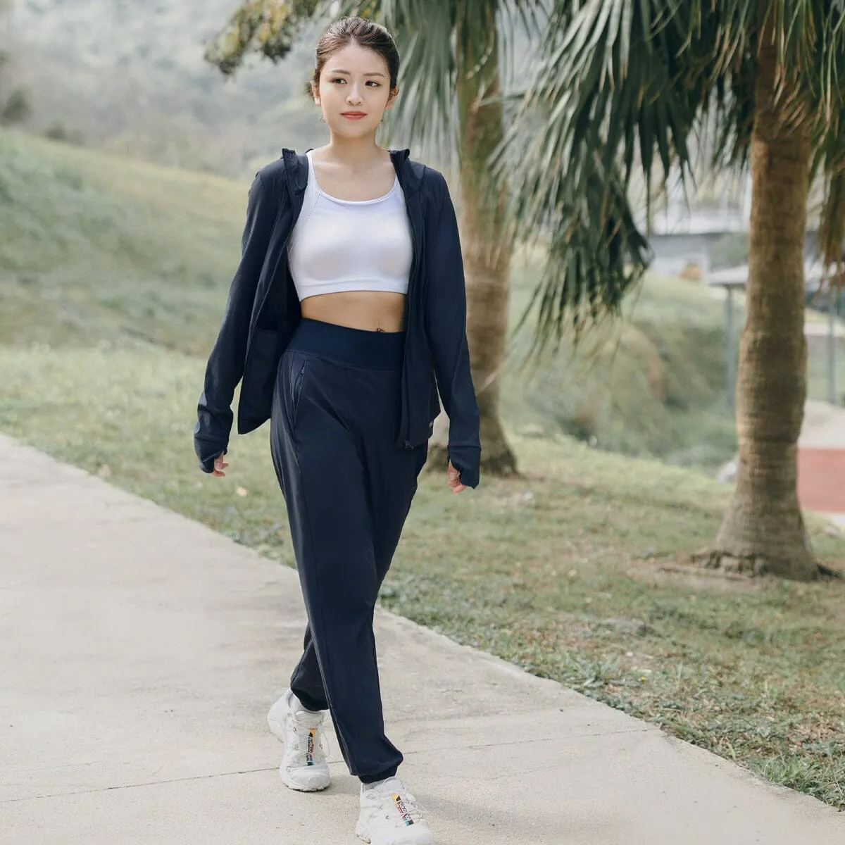 HOW- STAYDRY Cool Touch Quick Dry Running Jacket