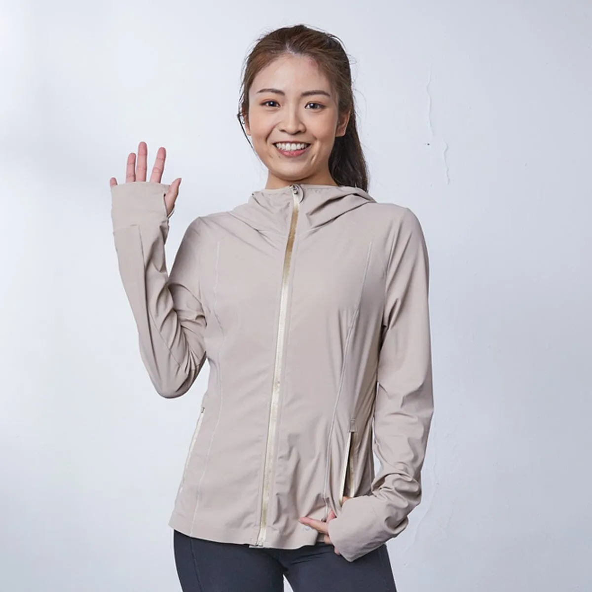 HOW- STAYDRY Cool Touch Quick Dry Running Jacket