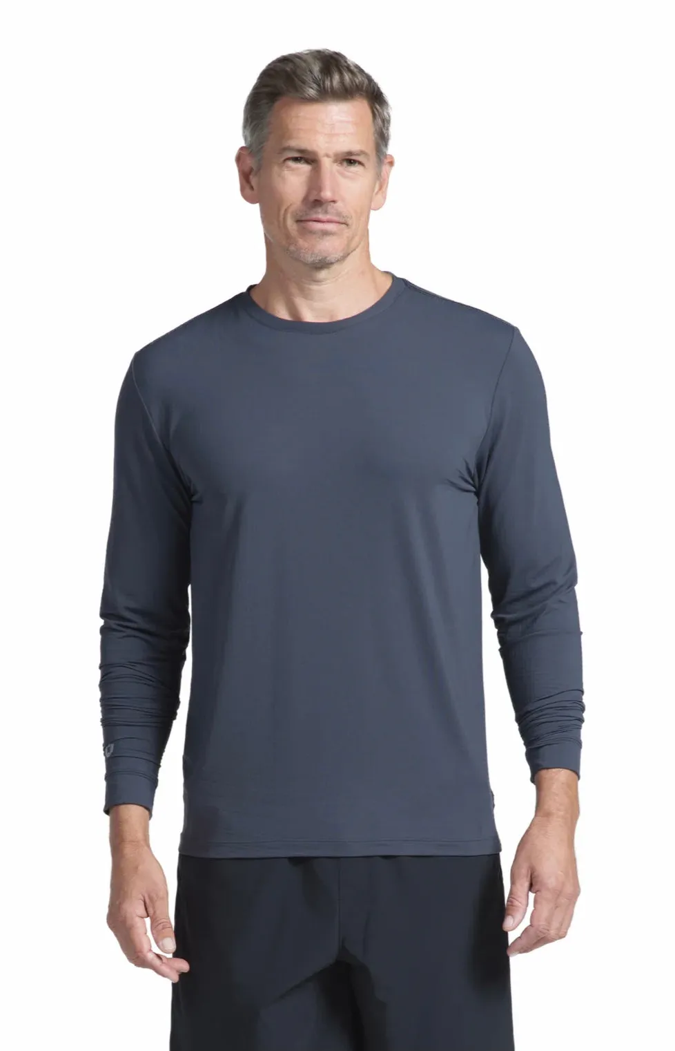 IBKUL Men's Long Sleeve Crewneck T-shirt