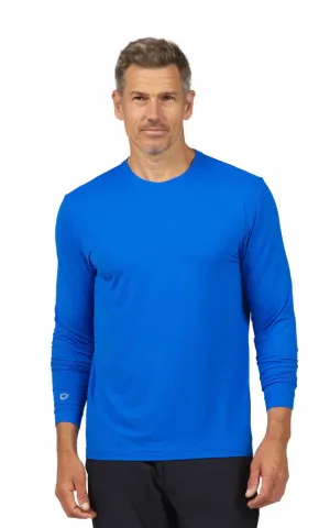 IBKUL Men's Long Sleeve Crewneck T-shirt