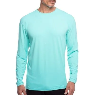 IBKUL Men's Long Sleeve Crewneck T-shirt