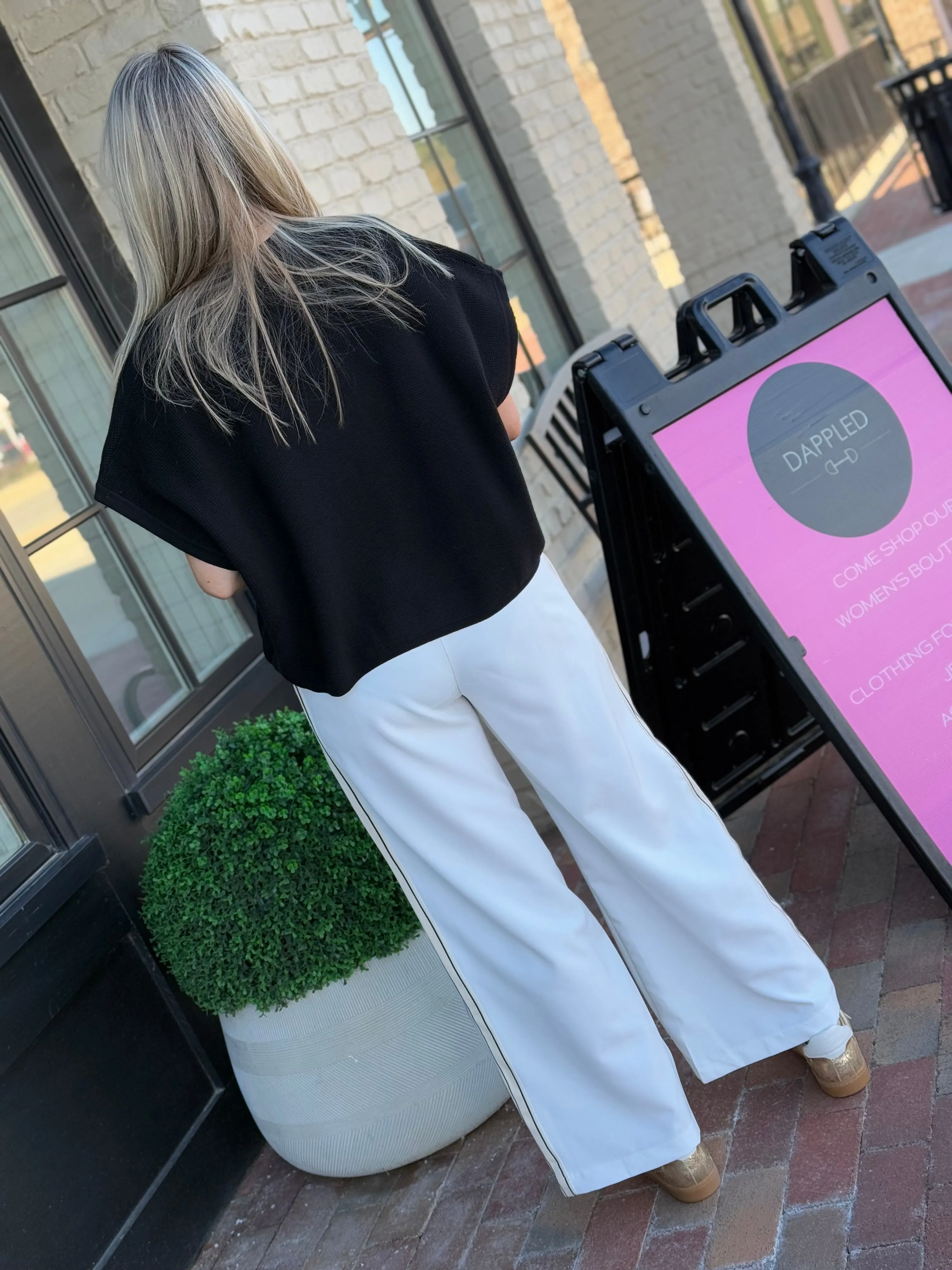 In the Moment Wide Leg Pant- White