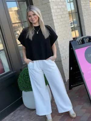 In the Moment Wide Leg Pant- White
