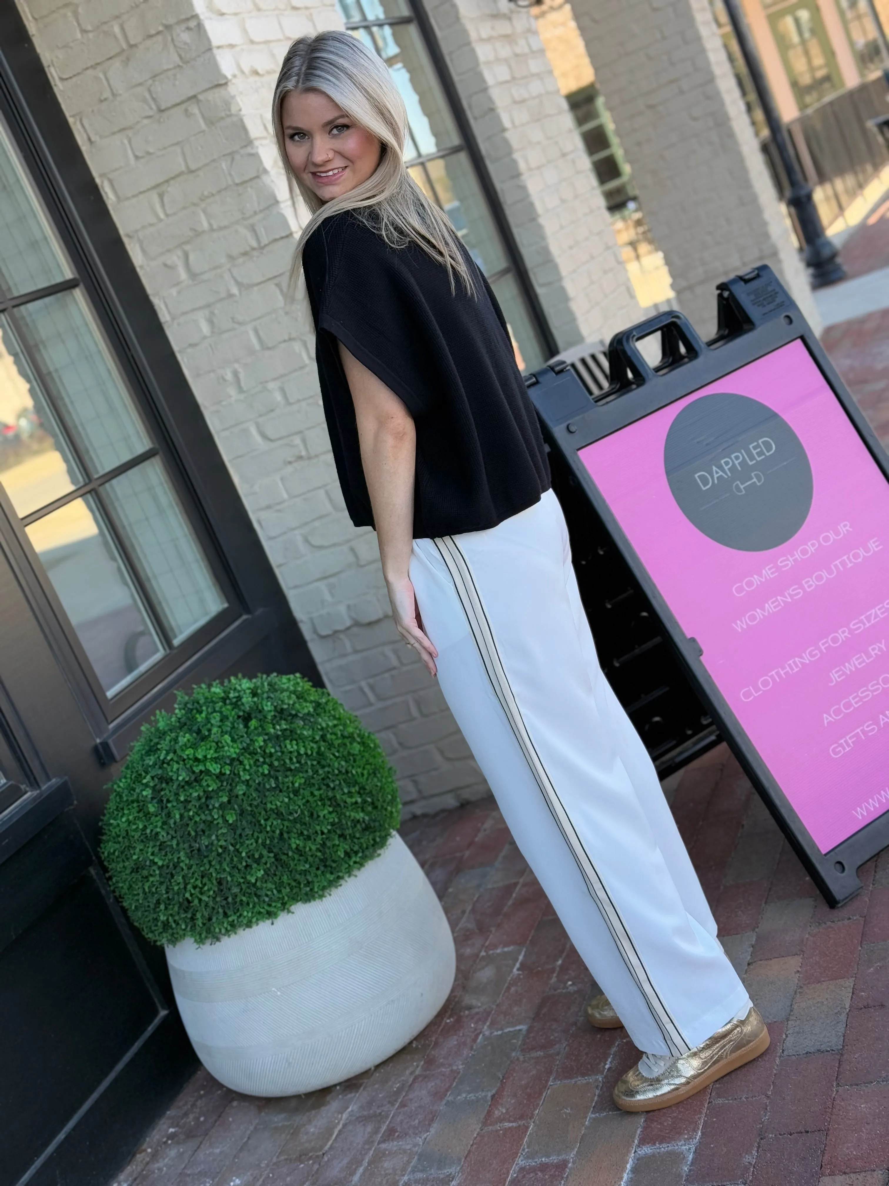 In the Moment Wide Leg Pant- White