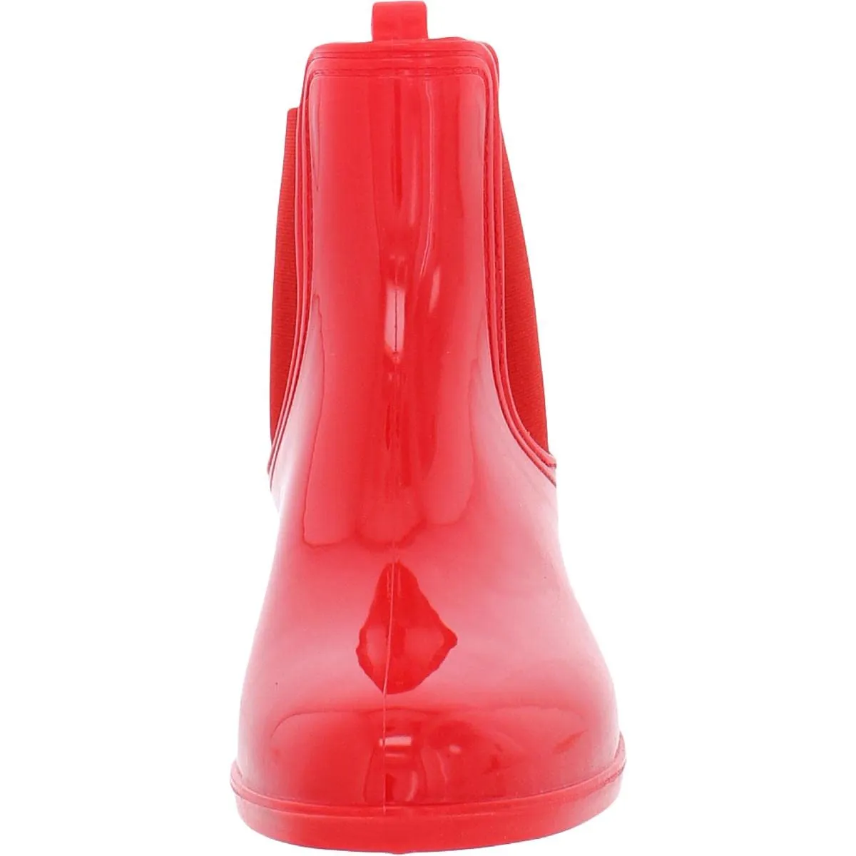 INC Womens Raelynn Vinyl Ankle Rain Boots Red 5 Medium (B,M)