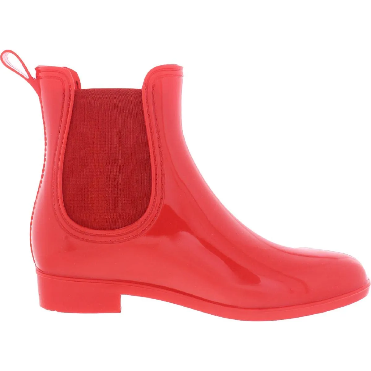 INC Womens Raelynn Vinyl Ankle Rain Boots Red 5 Medium (B,M)