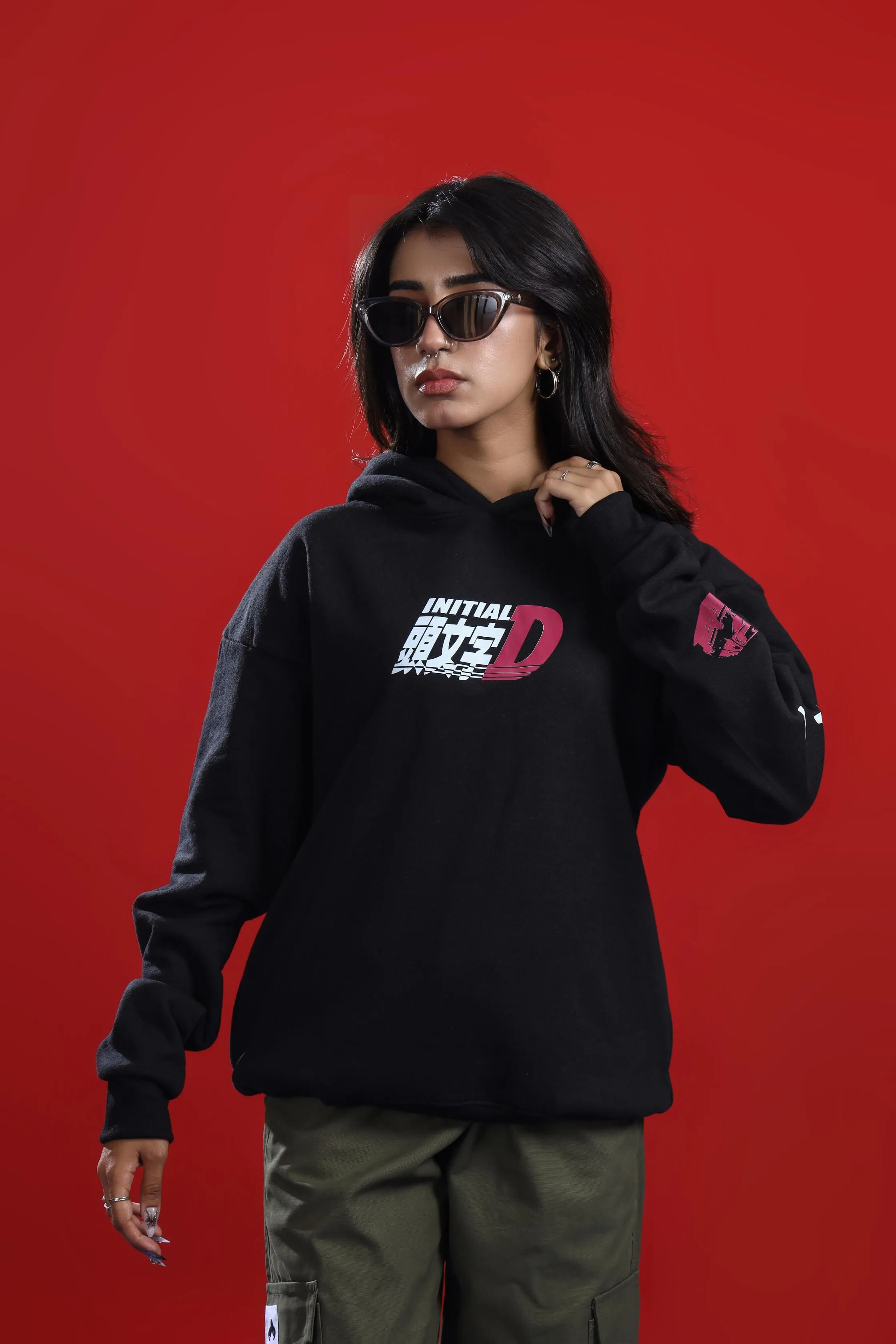 INITIAL OVERSIZED HOODIE