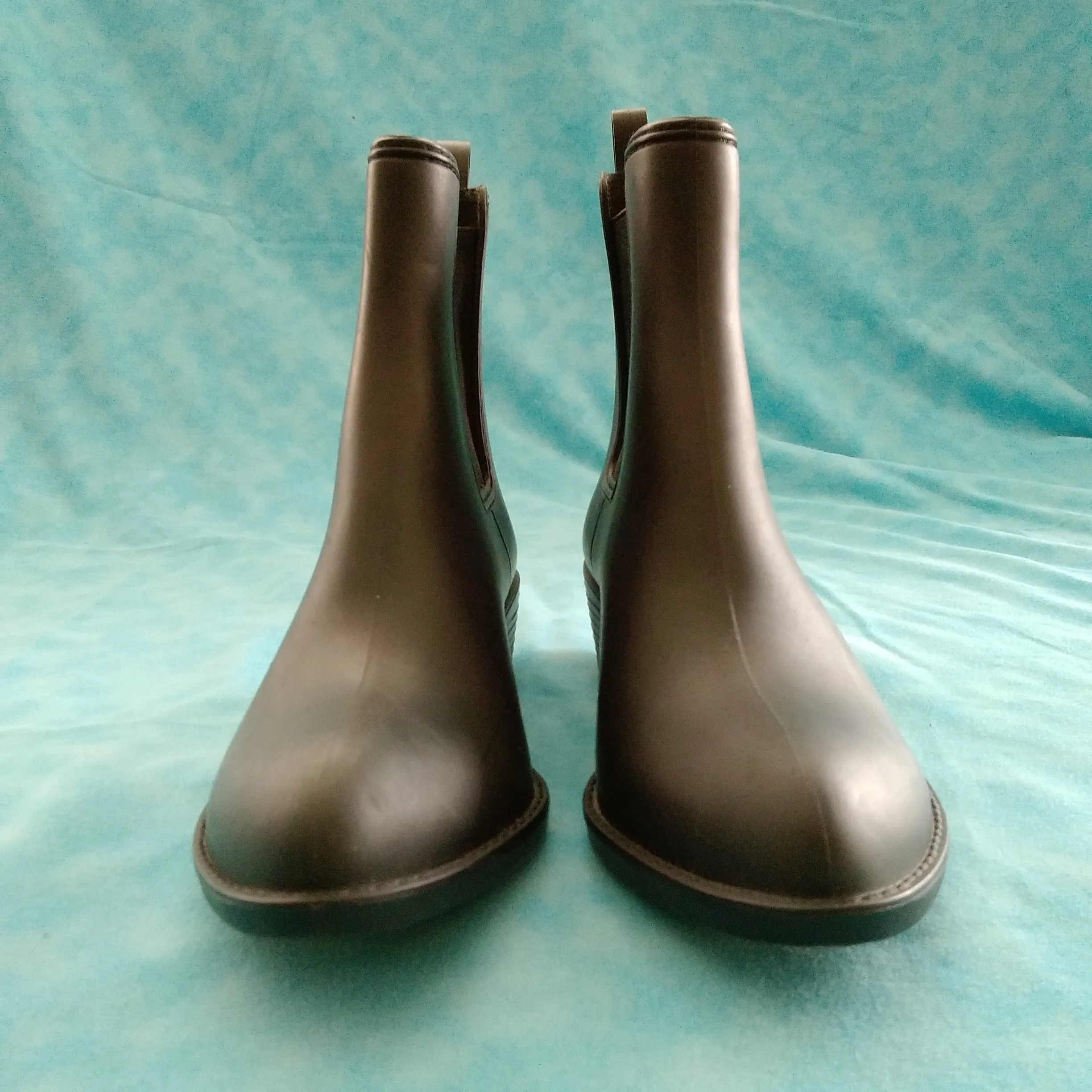 Jeffrey Campbell Black Havana Last Chelsea Rain Boots - Size: 8