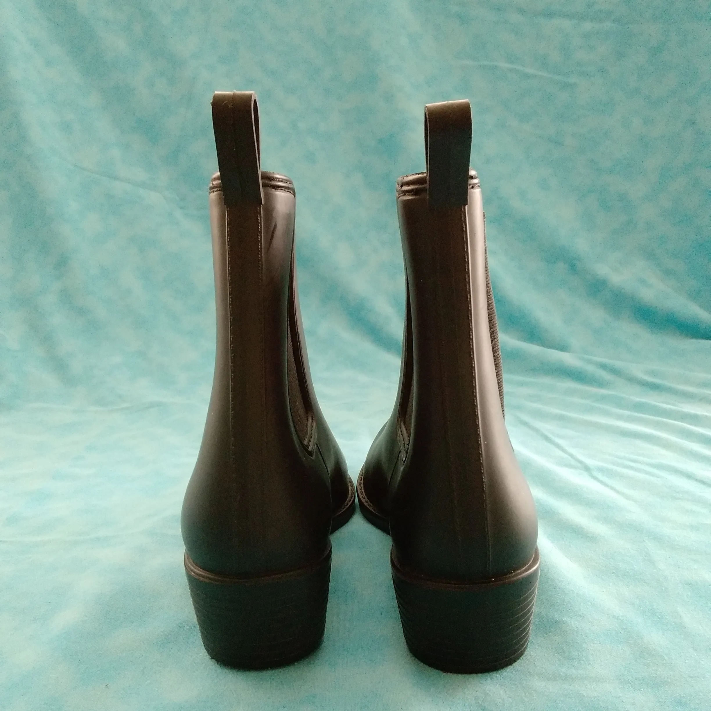 Jeffrey Campbell Black Havana Last Chelsea Rain Boots - Size: 8