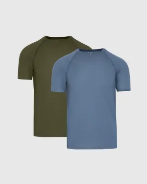 Kelp & Fiord Active Mesh Crew 2-Pack