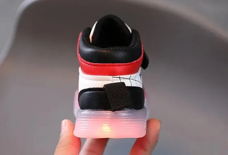 Kids Led Light Spiderman Shoes