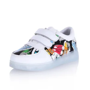Kids' LED Light-Up Velcro Shoes
