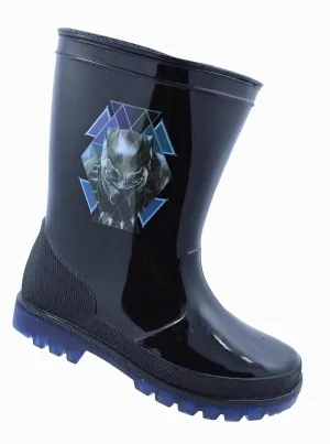 Kids Shoes Black Panther Youth Boys Rain Boots