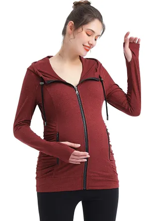 Kimi   Kai Maternity "Momo" Ruched Performance Jacket