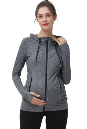 Kimi   Kai Maternity "Momo" Ruched Performance Jacket