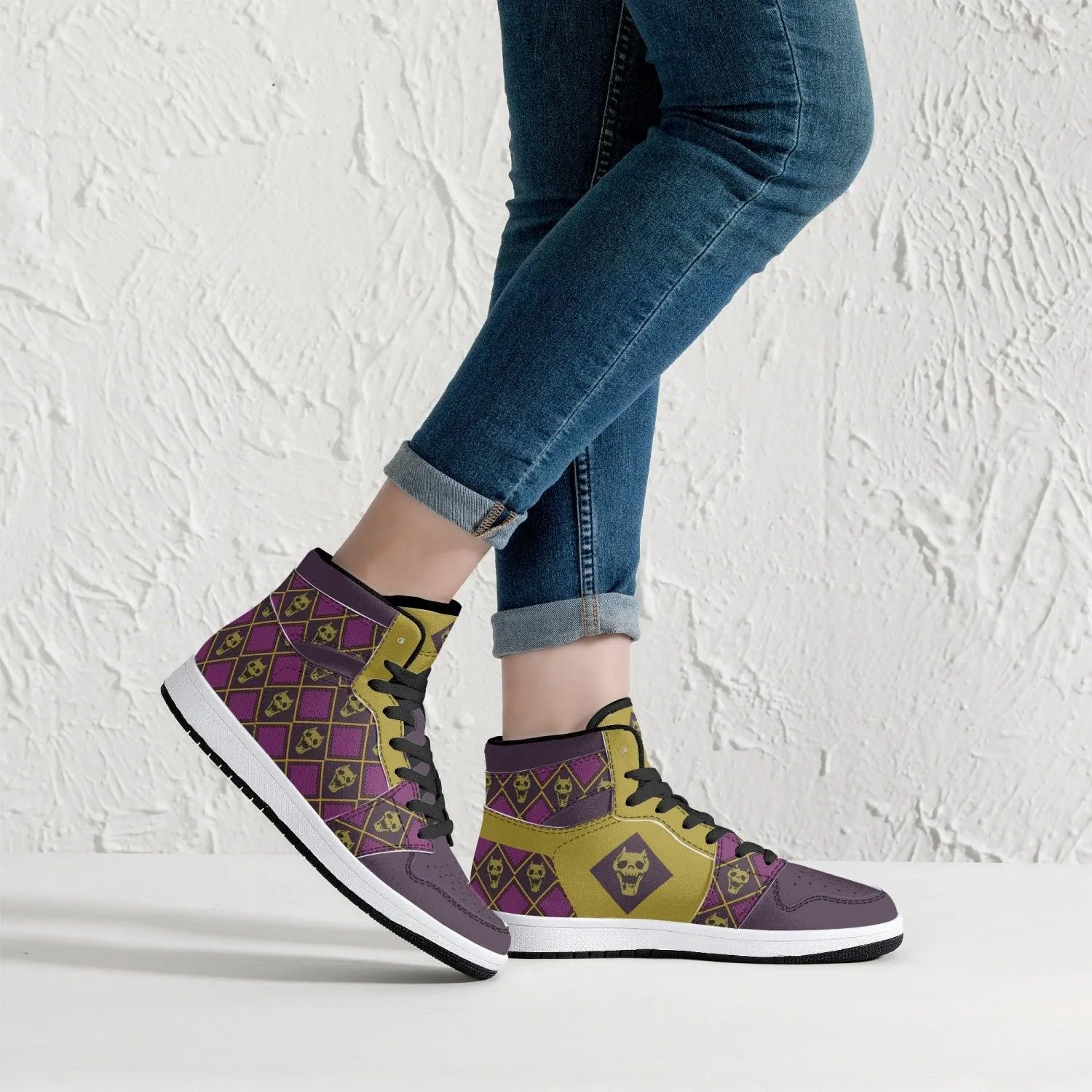 Kira Killer Queen Jojo's Bizarre Adventure Mid 1 Basketball Shoes