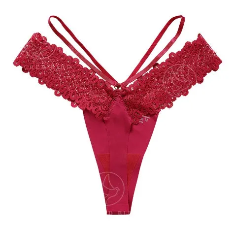 Lace Stitching Sports Underwear - Seamless Ice Silk Quick-drying Activewear