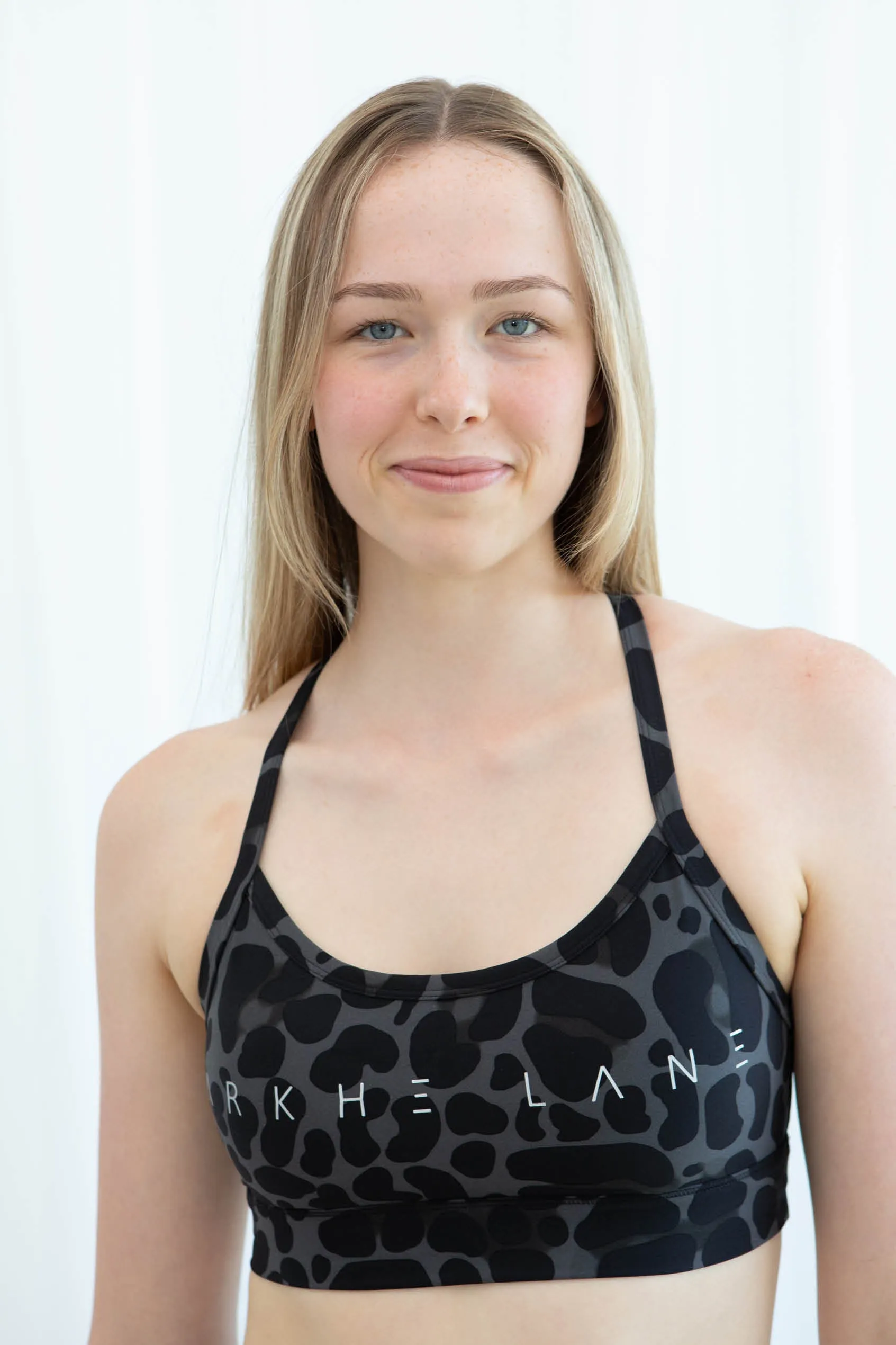 Laetitia Grey Leopard Print Crop Top