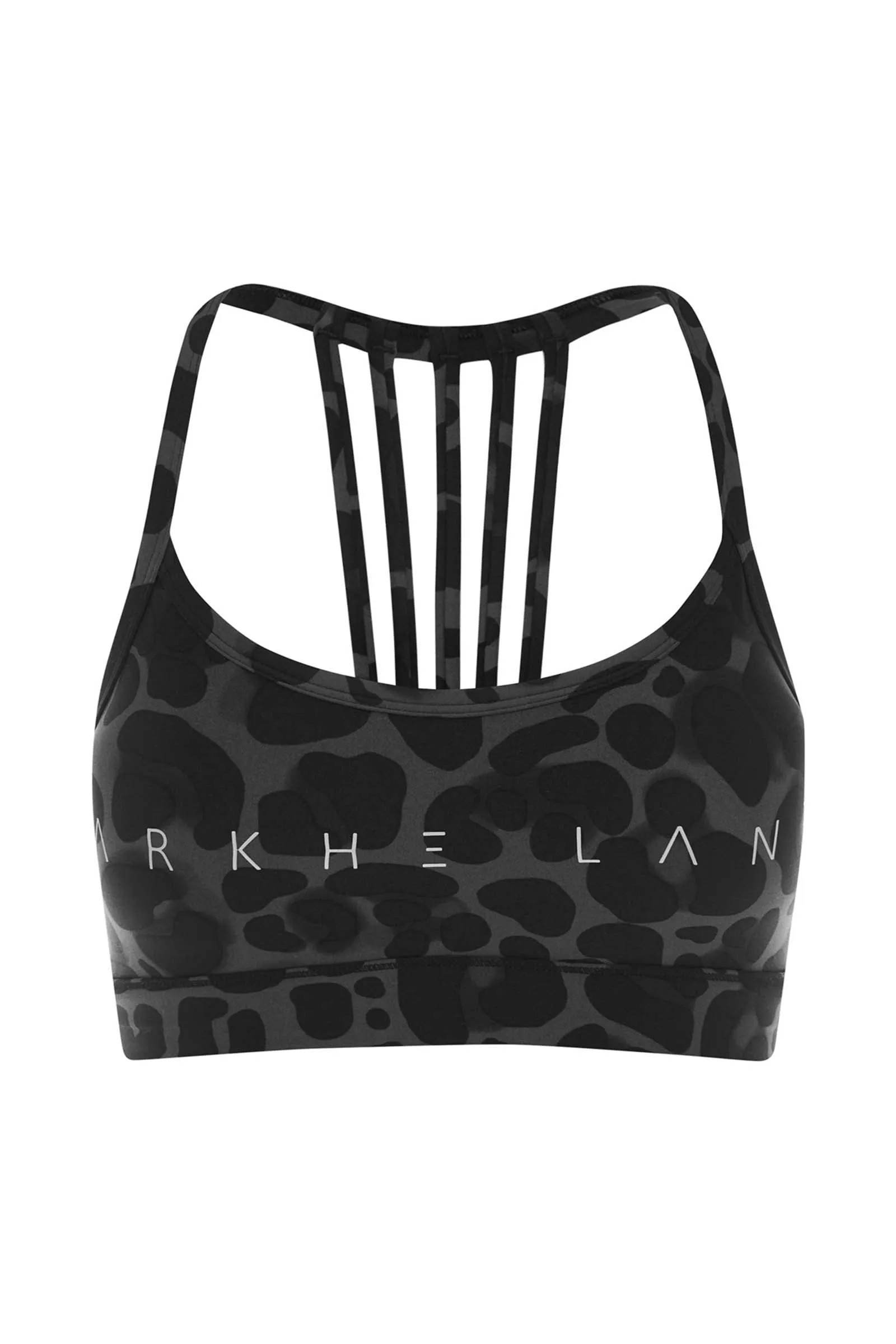 Laetitia Grey Leopard Print Crop Top