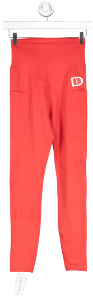 Latched Red Maternity & Postnatal Active Support Leggings UK XS