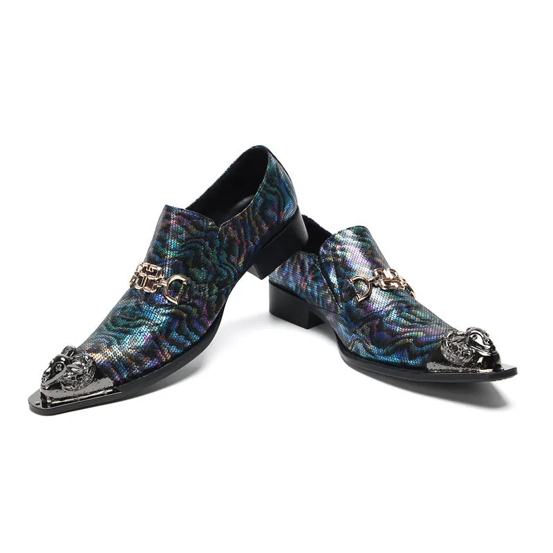 Leather shoes men's new business dress cowhide casual spring and autumn breathable men's British Korean version pointed groom wedding shoes