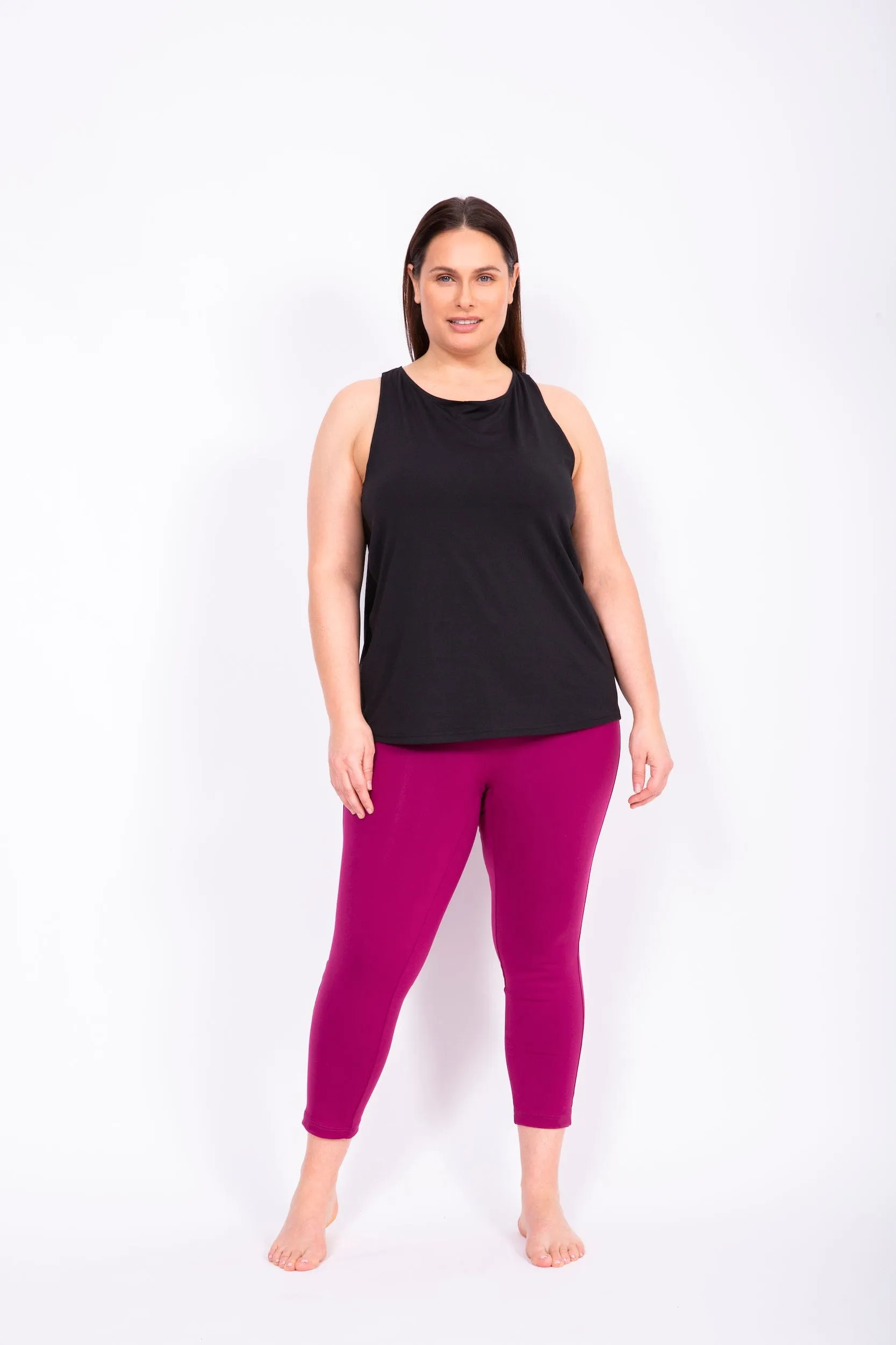 Legging Gainant Le Everywhere 22'' Taille Plus (Magenta) de MOOV Activewear