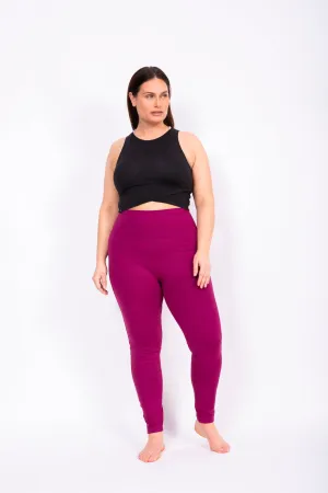 Legging Gainant Le Everywhere 27'' Taille Plus (Magenta) de MOOV Activewear
