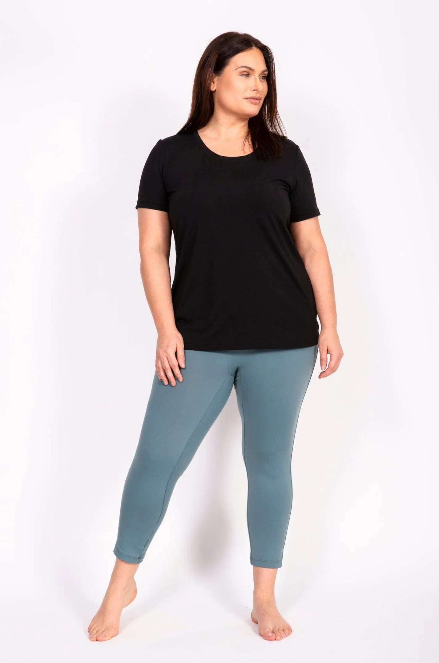 Legging Gainant Le Everywhere 27'' Taille Plus (Vert-Balsam) de MOOV Activewear