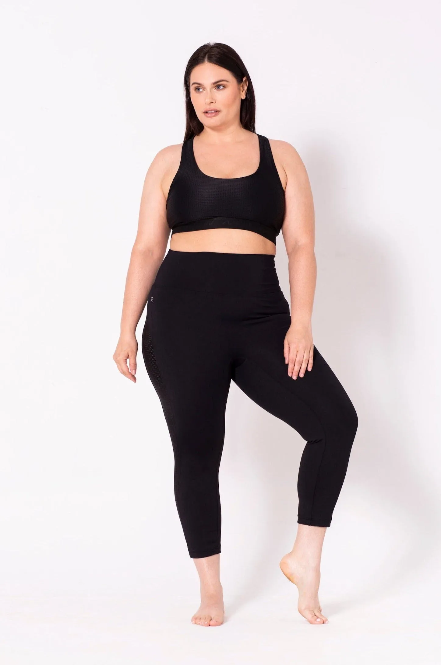 Legging Gainant Le Incline 22'' Taille Plus (Bleu-Minuit) de MOOV Activewear