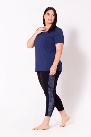 Legging Gainant Le Incline 22'' Taille Plus (Bleu-Minuit) de MOOV Activewear