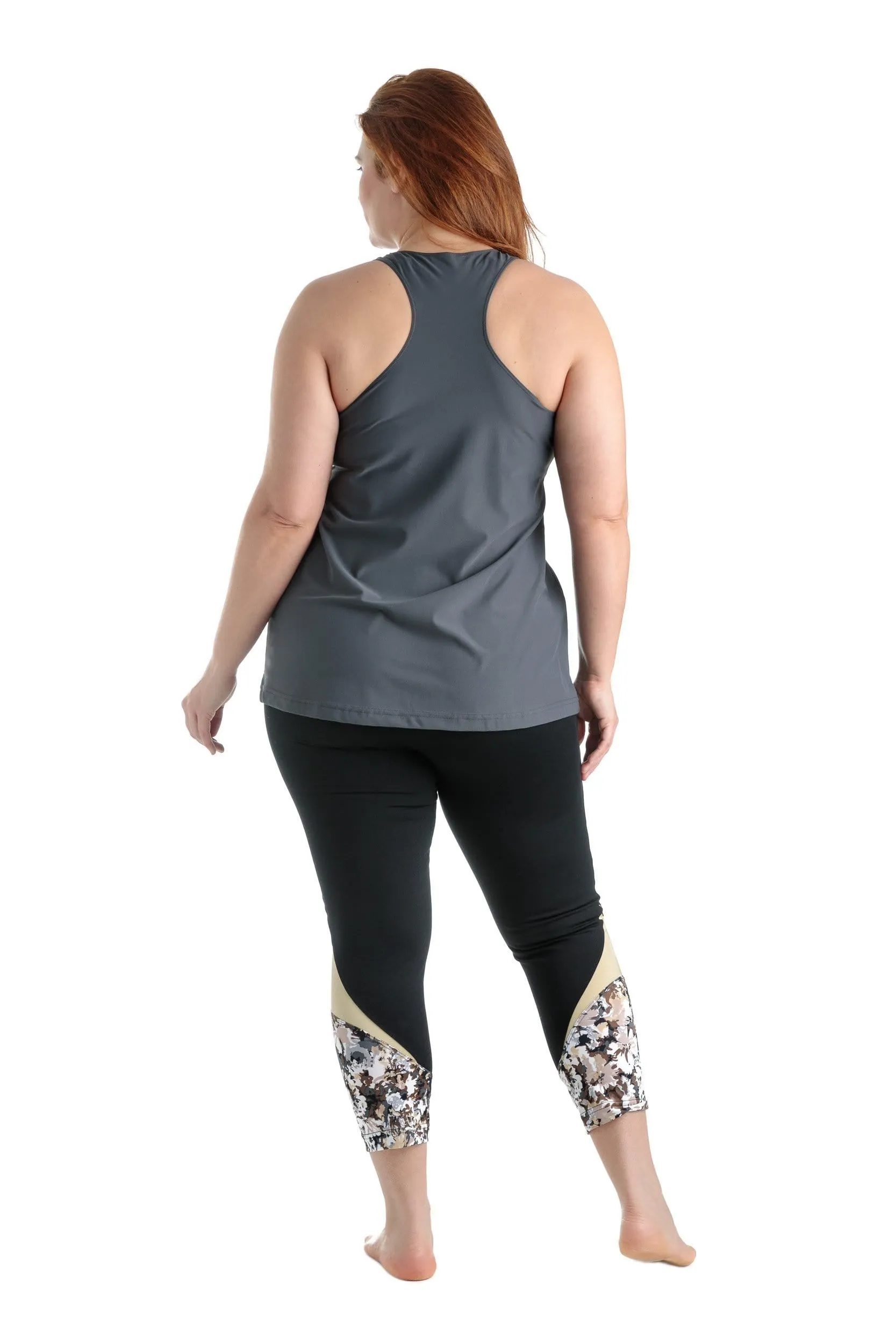 Legging Sport Le Flex 22'' Bouleau Taille Plus (Bouleau-Blanc) MOOV Activewear