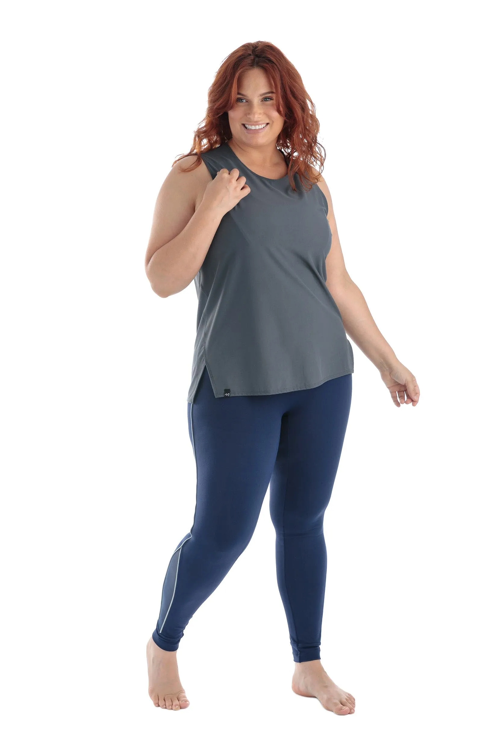 Legging Sport Le Infield 29,5'' Taille Plus (Bleu) de MOOV Activewear