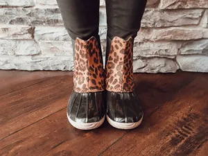 Leopard Rain Boots